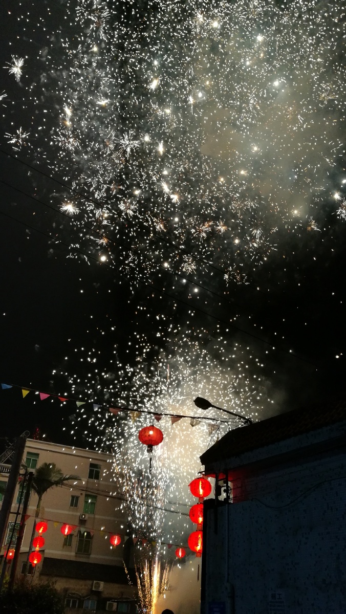 元旦过年气氛烟花