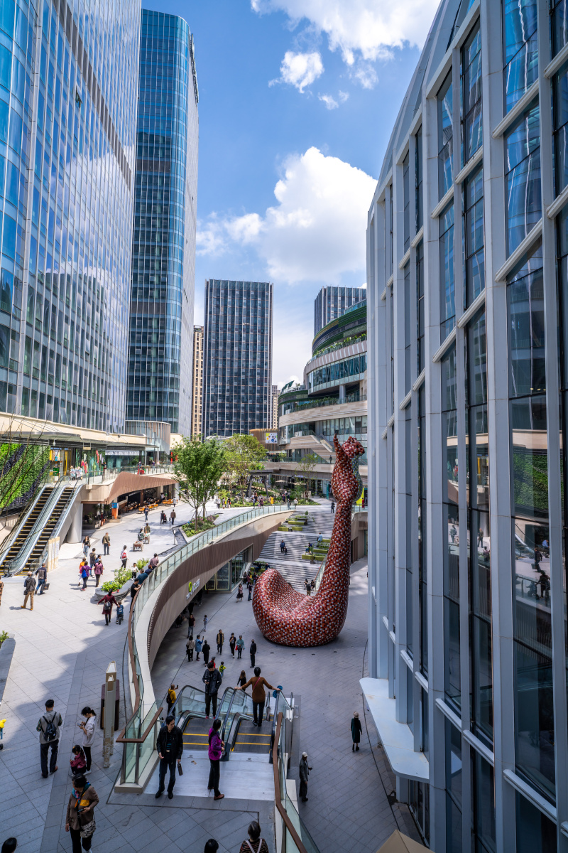 打卡网红重庆约克郡光环购物公园