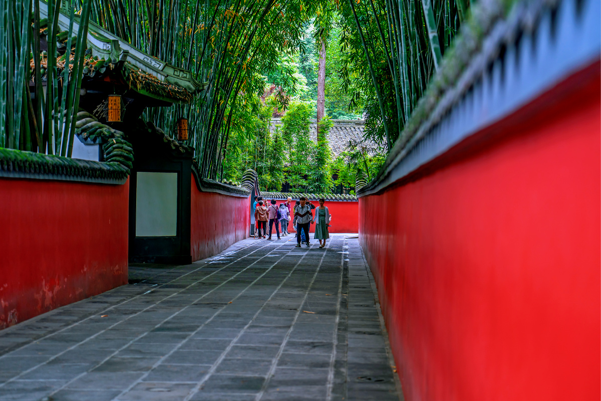 杜甫草堂网红墙打卡