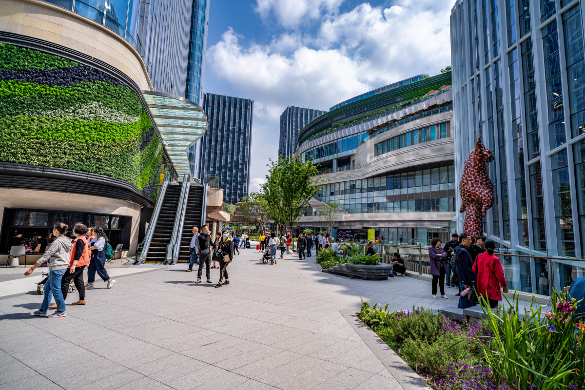 打卡网红重庆约克郡光环购物公园