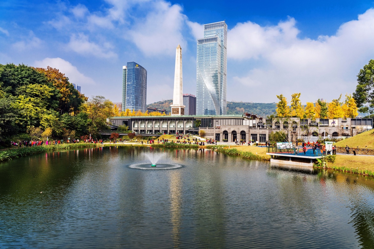 喜欢冬日重庆独有的温度幸福广场摄