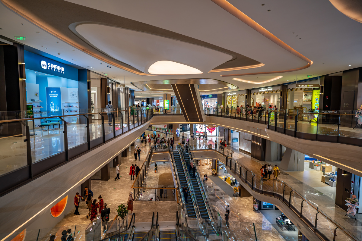 打卡网红重庆约克郡光环购物公园