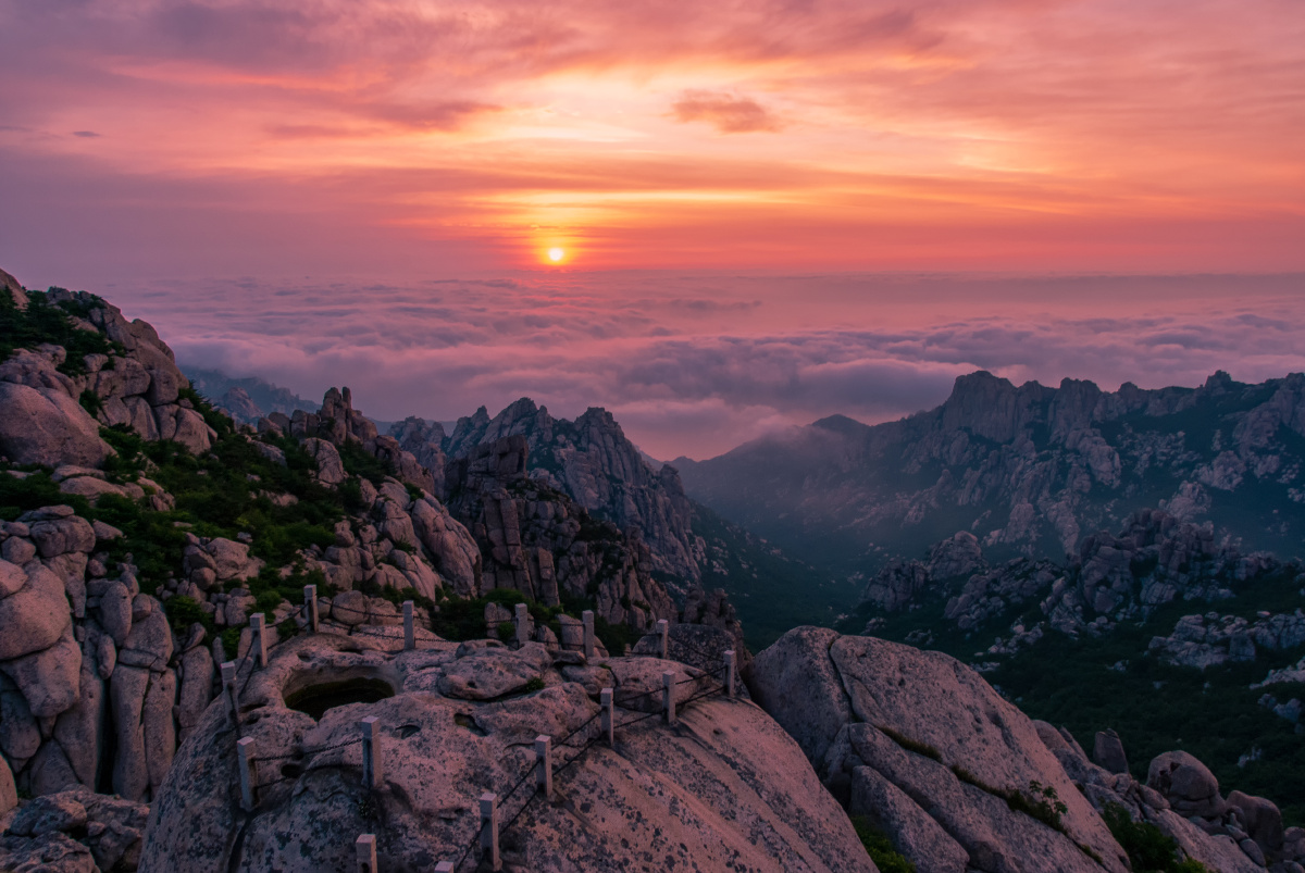 崂山日出 - 海骆驼 - 图虫