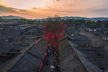 阆中古城的傍晚