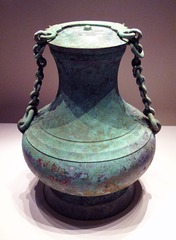 提链青铜壶，汉，1955年广西贵县出土，中国国家博物馆文物。