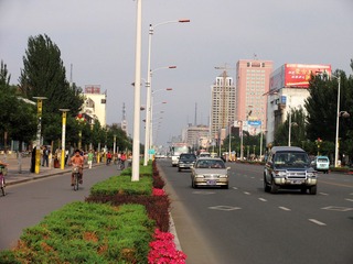 内蒙古，包头市印象，街景。