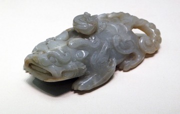 兽形水注，明代，国家博物馆中国古代玉器艺术展。