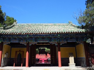 北京孔庙崇圣祠，古典建筑，北京孔庙和国子监博物馆。