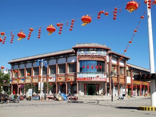 内蒙古阿拉善盟阿拉善右旗，街景，独特风格的建筑。003