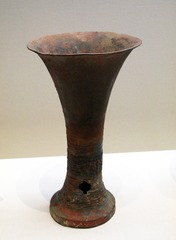 青铜爵，商前期，1953年-1955年河南郑州白家庄出土，中国国家博物馆文物展。