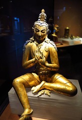 弥勒菩萨像，清朝，北京首都博物馆文物展。