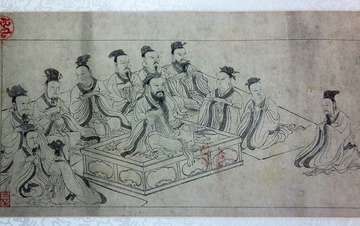 明仿李公麟孝经图，北京孔庙和国子监博物馆。009