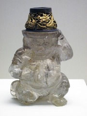 水晶力士烛台，明代，国家博物馆中国古代玉器艺术展。