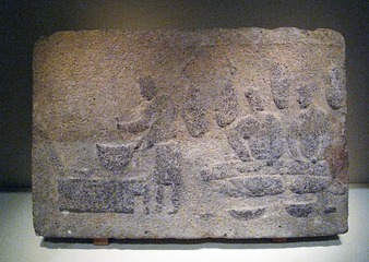庖厨画像砖，东汉，1956年四川德阳征集，中国国家博物馆文物。