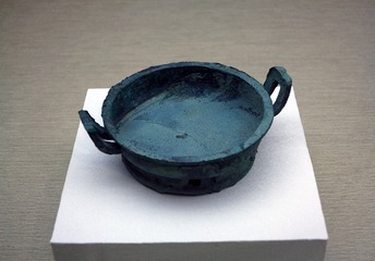 铜盘，西周青铜器，山西翼城县大河口2124号墓出土，首都博物馆文物展。