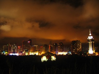 大连市，市区夜景，辉煌灿烂。