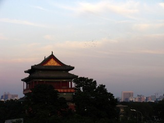 北京，历史建筑鼓楼。