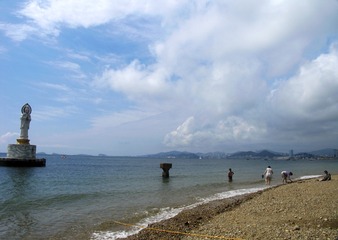 大连市海滨风情。