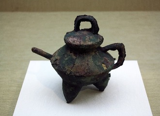 铜盉，西周（前1046-前771年）山西省翼城大河口4030号墓出土，首都博物馆文物展。