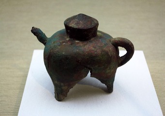 铜盉，西周（前1046-前771年）山西省翼城大河口3021号墓出土，首都博物馆文物展。