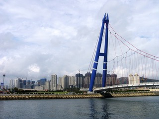 大连市海边，城市风光。