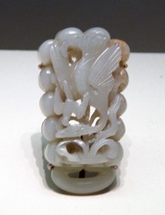 鹘啄鹅带环，元代，国家博物馆中国古代玉器艺术展。