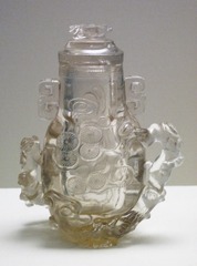 水晶松竹梅盖瓶，清代，国家博物馆中国古代玉器艺术展。