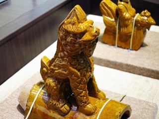 琉璃屋脊兽龙（建筑构件），北京孔庙和国子监博物馆文物。