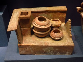 红陶灶，丰台区出土，首都博物馆文物展。