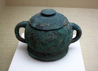 带盖簋，西周青铜器，山西翼城县大河口2124号墓出土，首都博物馆文物展。