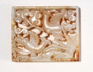 摩羯纹饰件，辽金，国家博物馆中国古代玉器艺术展。