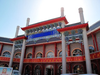 内蒙古阿拉善盟阿拉善右旗，街景，独特风格的建筑。001