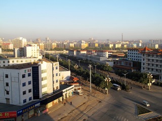 甘肃省武威市，市区一角，建筑群。002