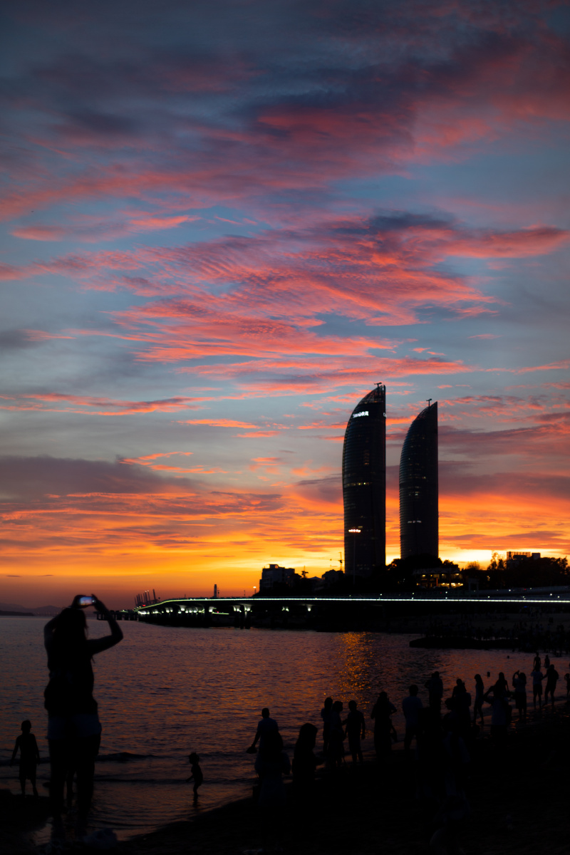 厦门的晚霞很美的