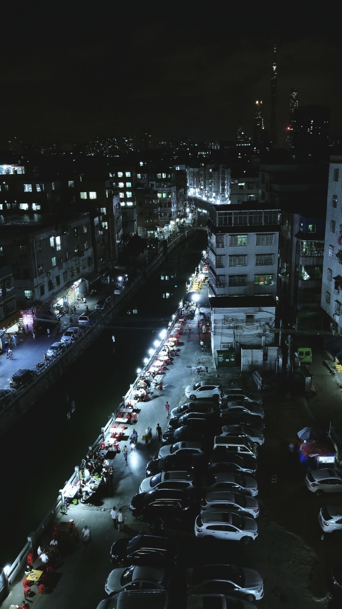 广州城中村的夜晚