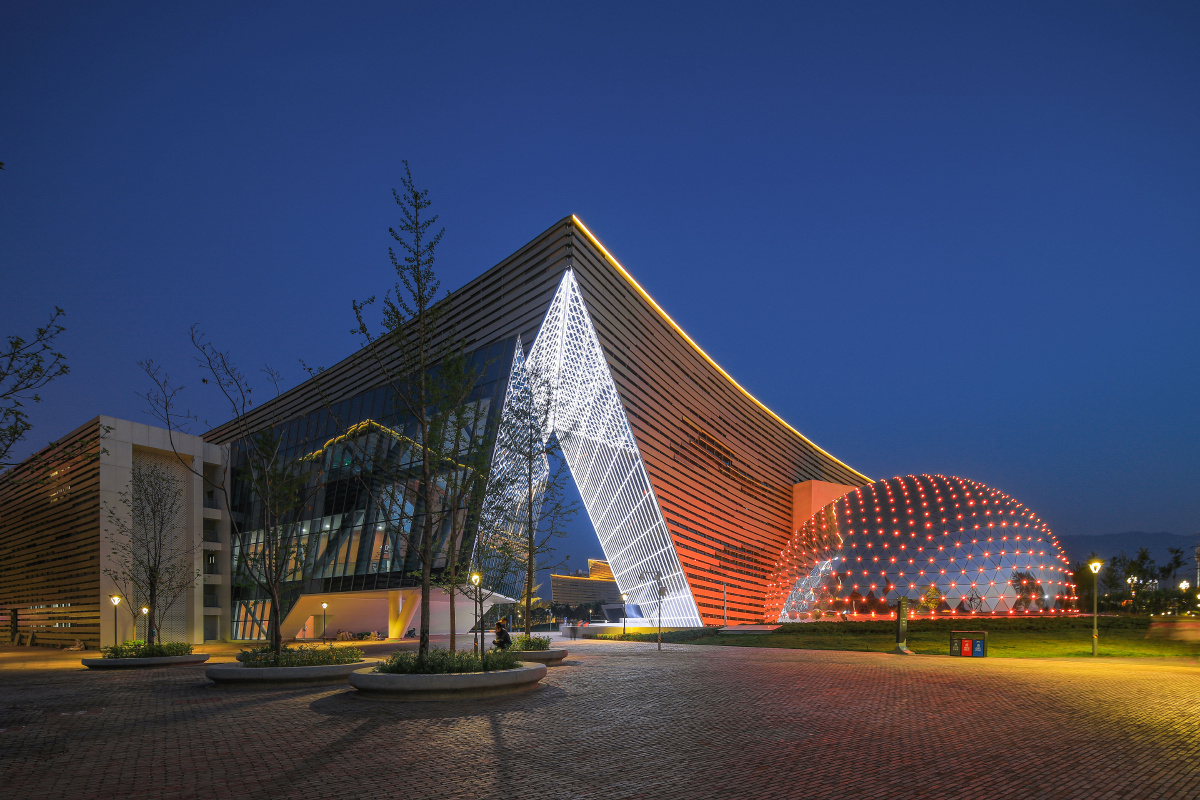 宝鸡文化艺术中心夜景照片 - 建筑摄影师大左 - 图虫