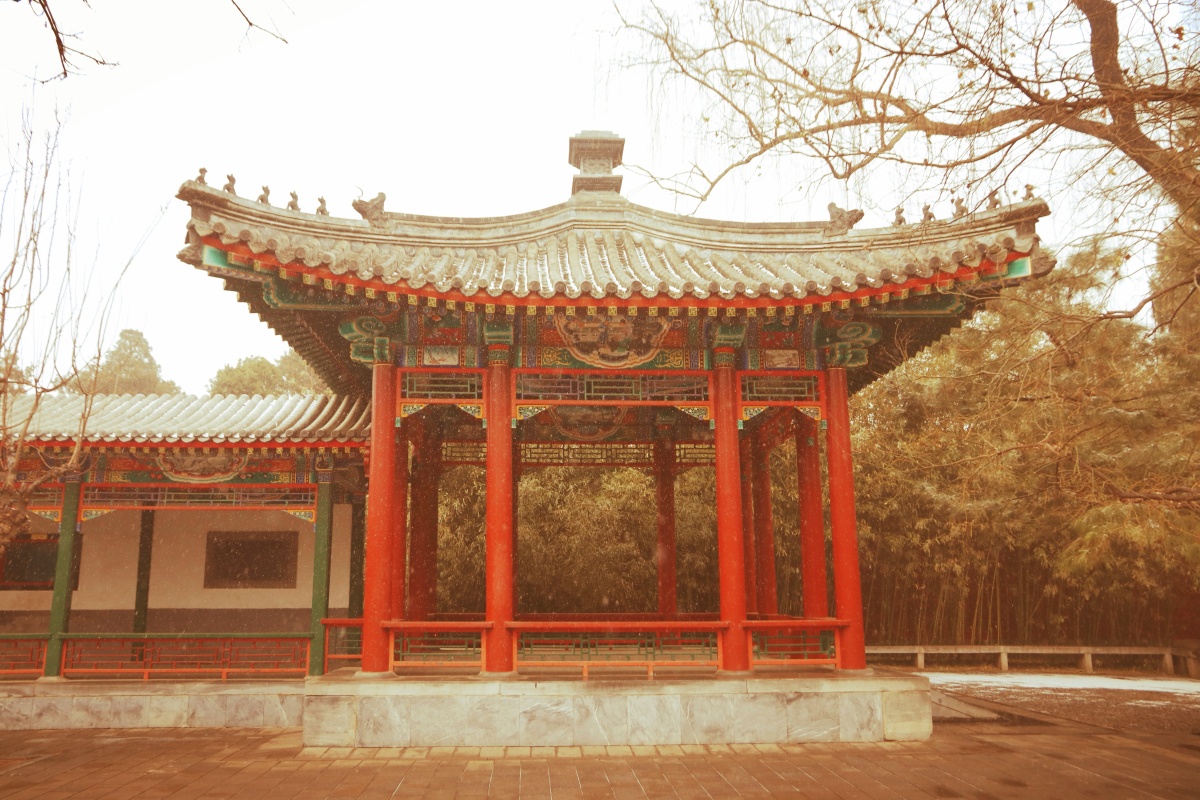 北京中山公园-愉园愉园,因"鱼"与"愉"谐音而得名.