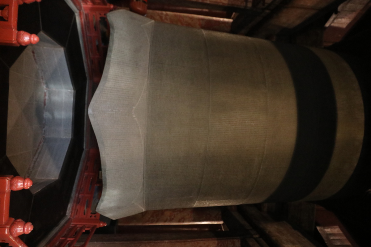 神秘国宝永乐大钟拍摄于北京大钟寺中国古钟博物馆.