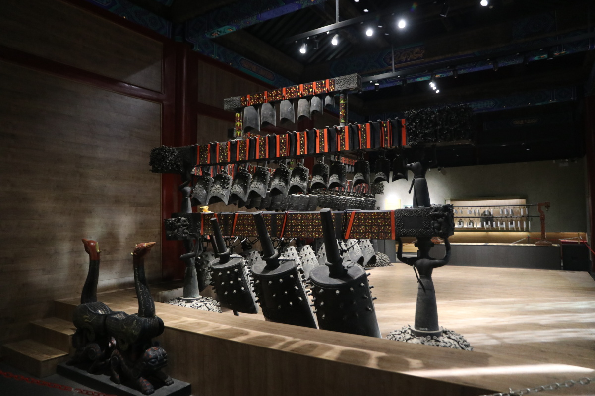 礼乐重器.曾侯乙编钟拍摄于北京大钟寺古钟博物馆.