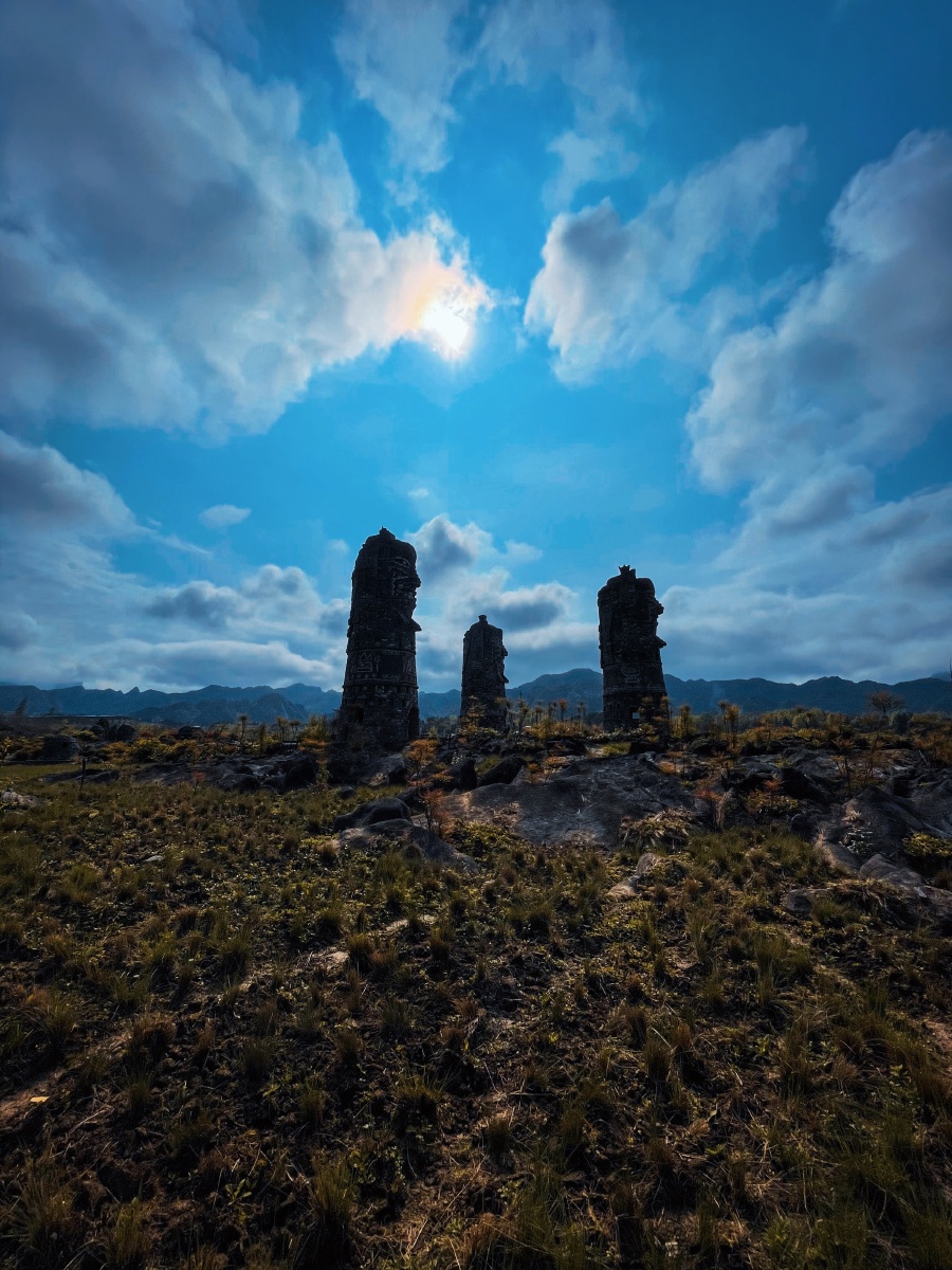 叠石花谷三星堆拍摄于重庆酉阳