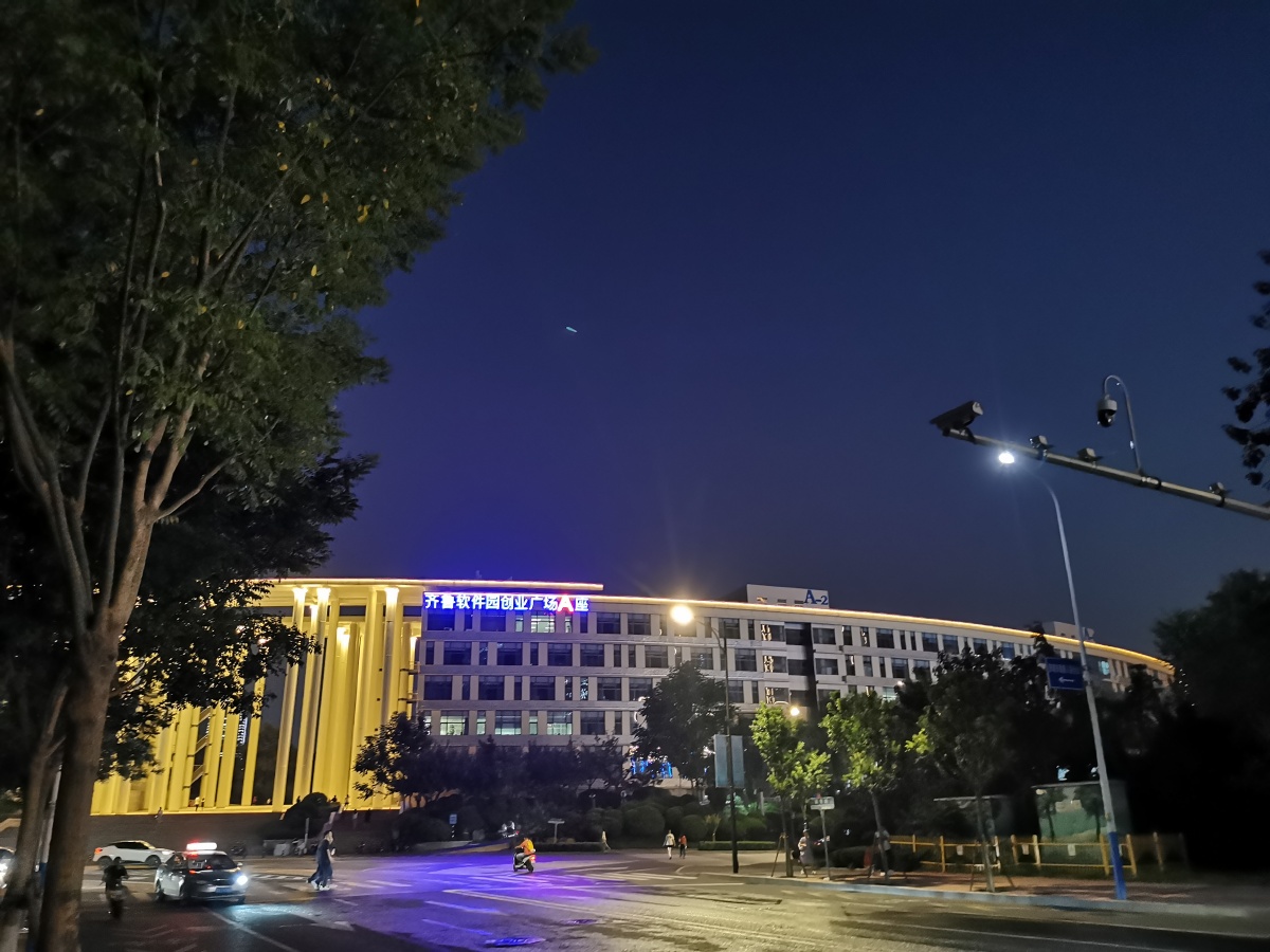 济南夜景高新区软件园夜景夜跑圈