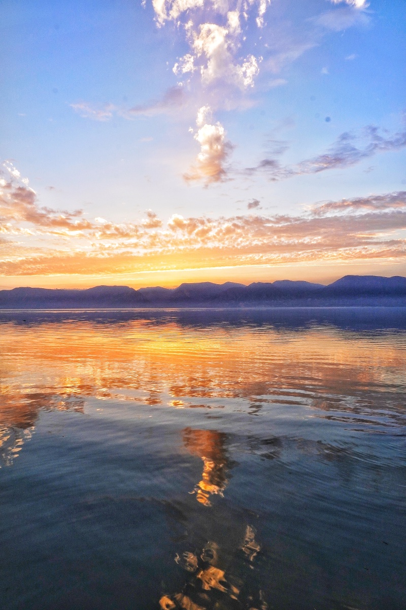 东干码头的晚霞