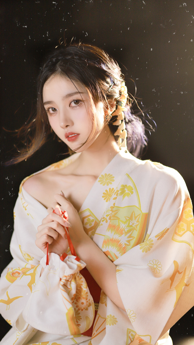 仙女写真和服写真室内打光写真