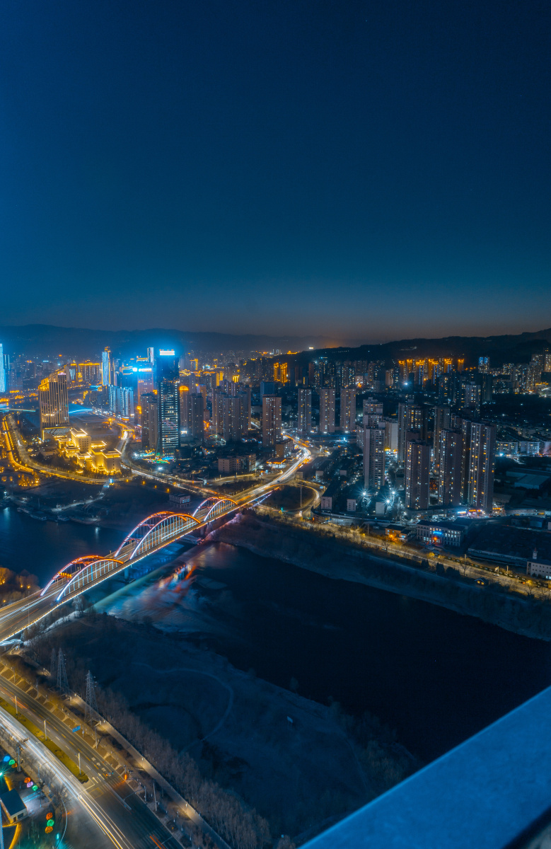 城市天际线兰州陆家嘴