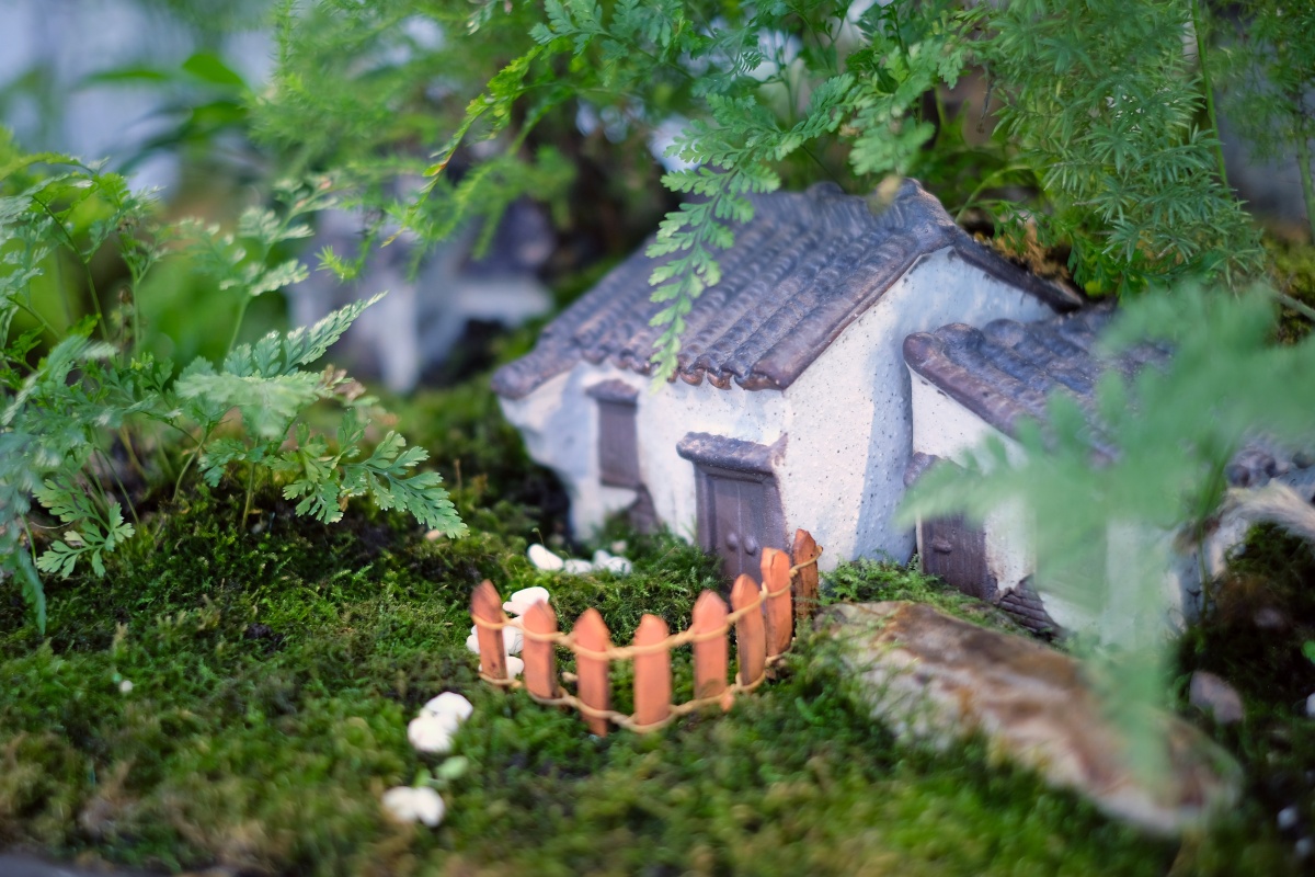 可爱精巧的微缩生态景观江南兰苑