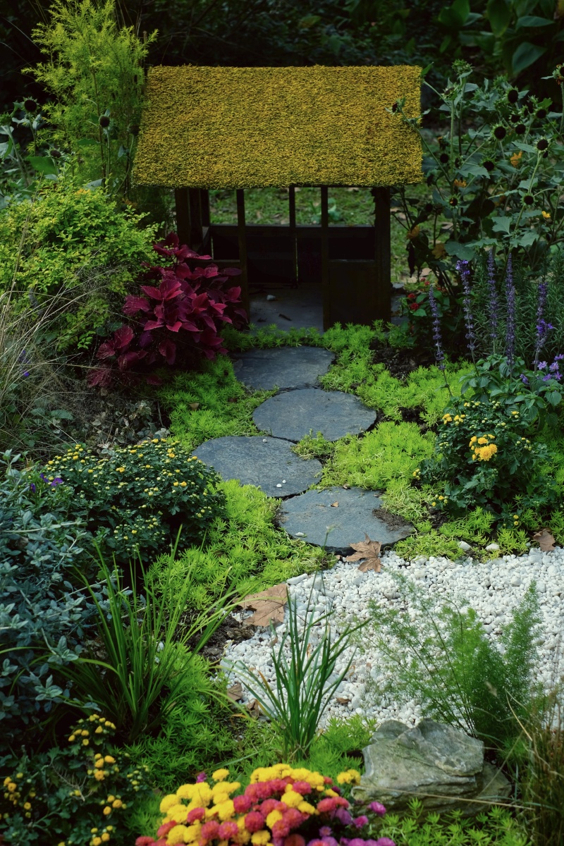 秋日田园风格的园林小景观 - gr_wang - 图虫