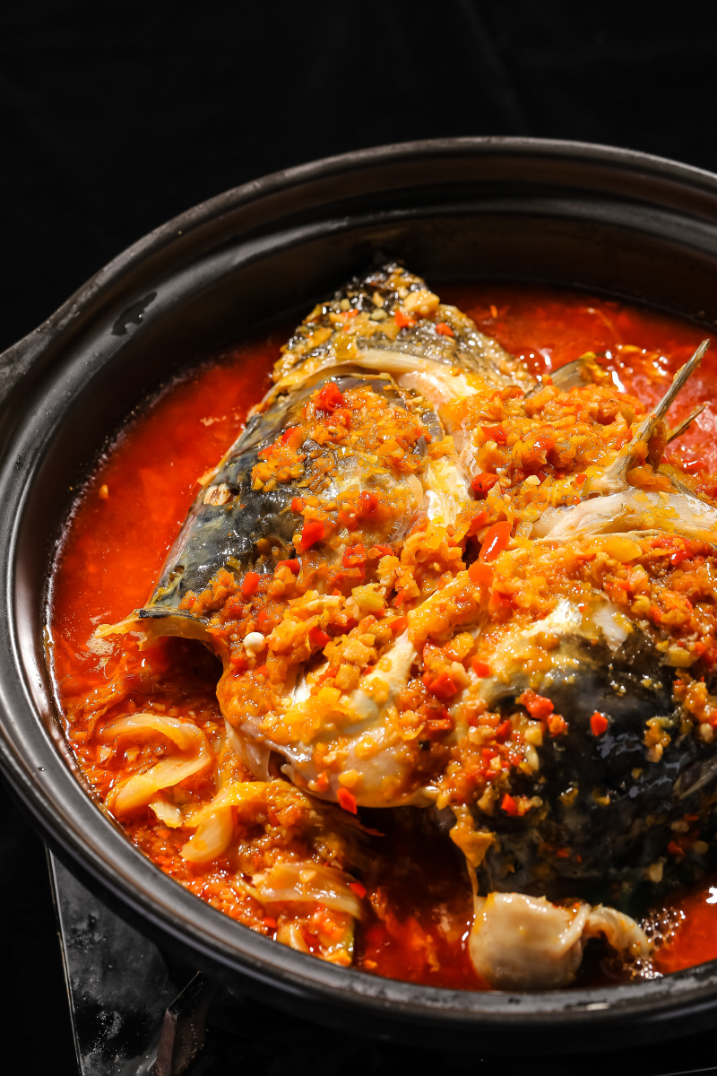 美食摄影剁椒鱼头