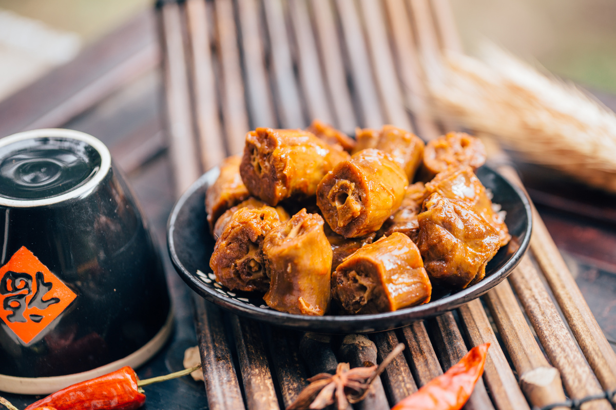 美食摄影卤味鸭脖