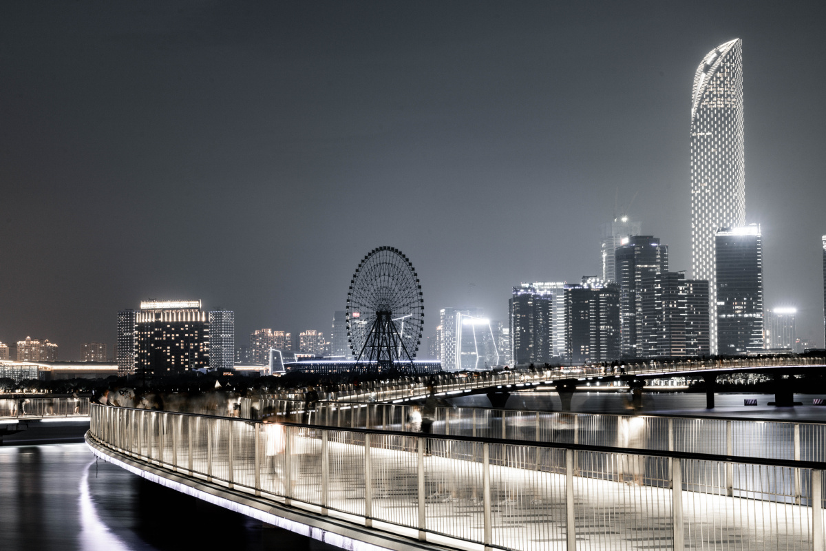 苏州金鸡湖网红地打卡照