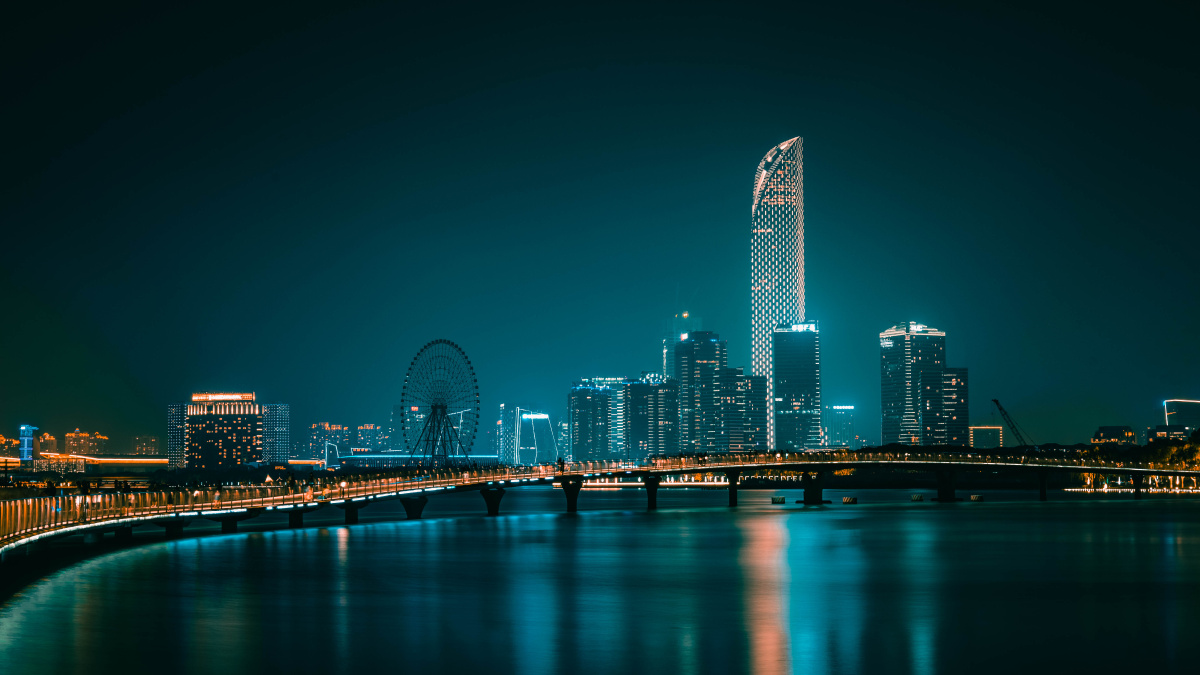 苏州金鸡湖网红地打卡照